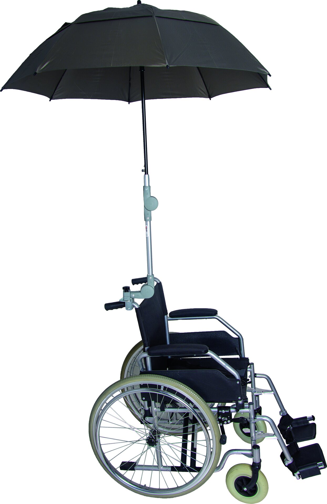 Sateenvarjo rollaattoriin tai pyörätuoliin Oliivinvihreä