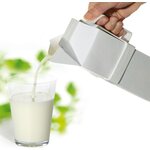 Maitopurkin kaatokahva Valkoinen