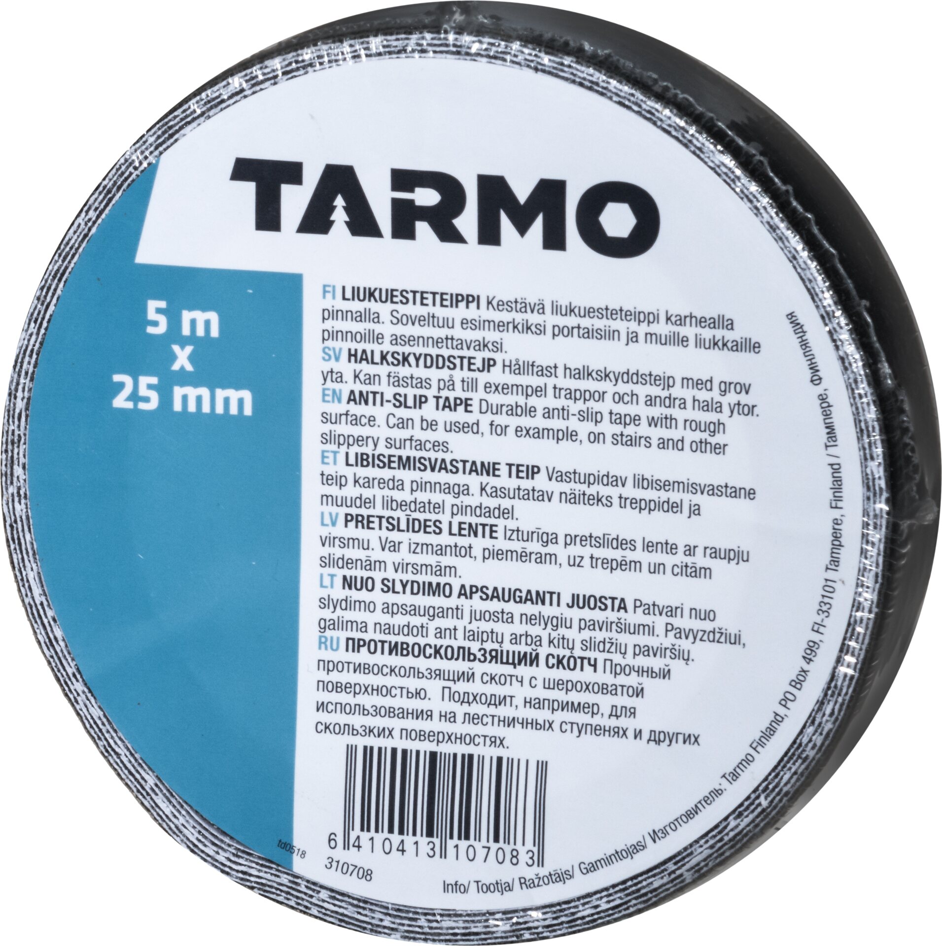 Liukuesteteippi Musta