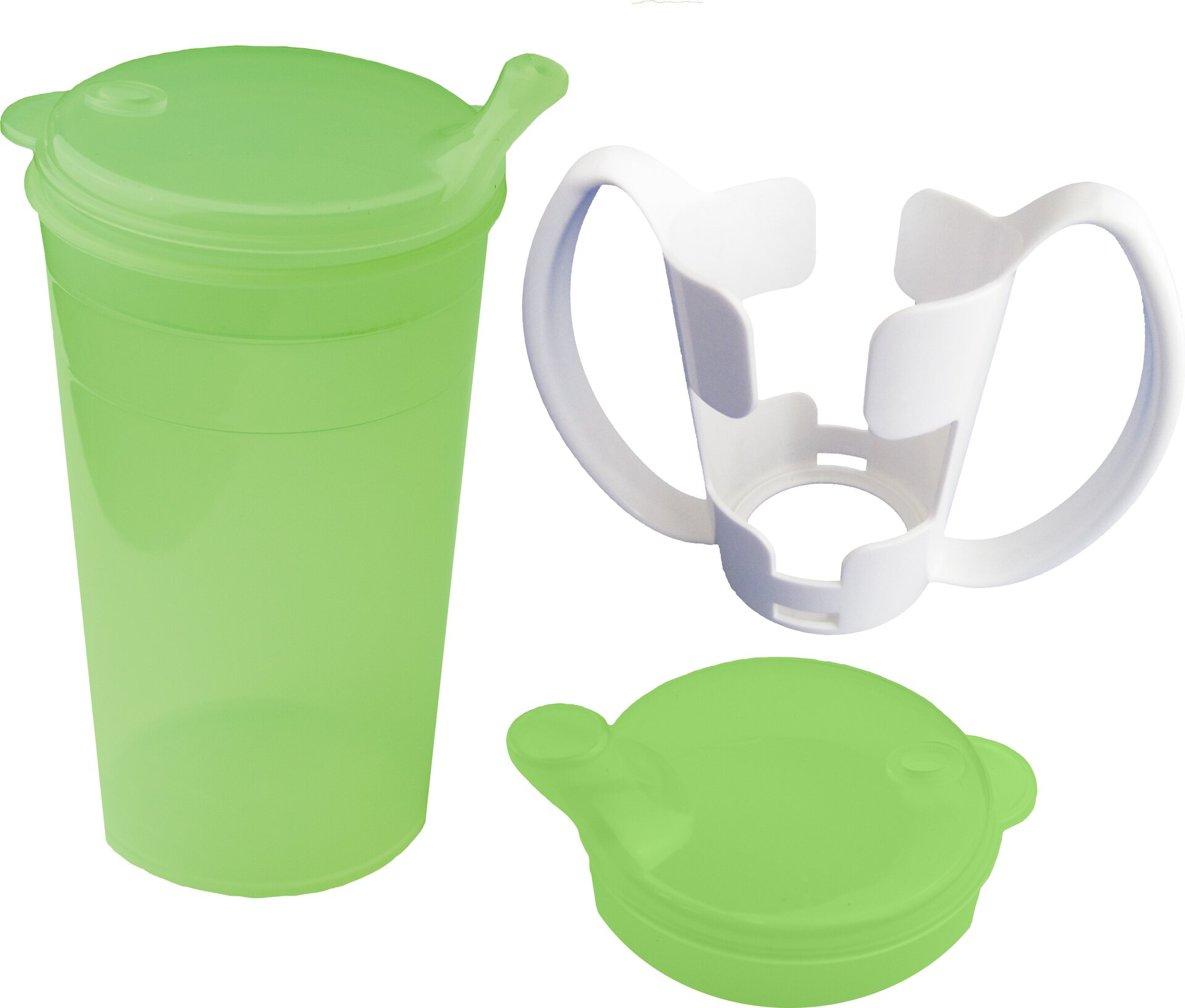 Nokkamuki neste- ja vellikannella + irrotettavalla kahvalla Vihreä