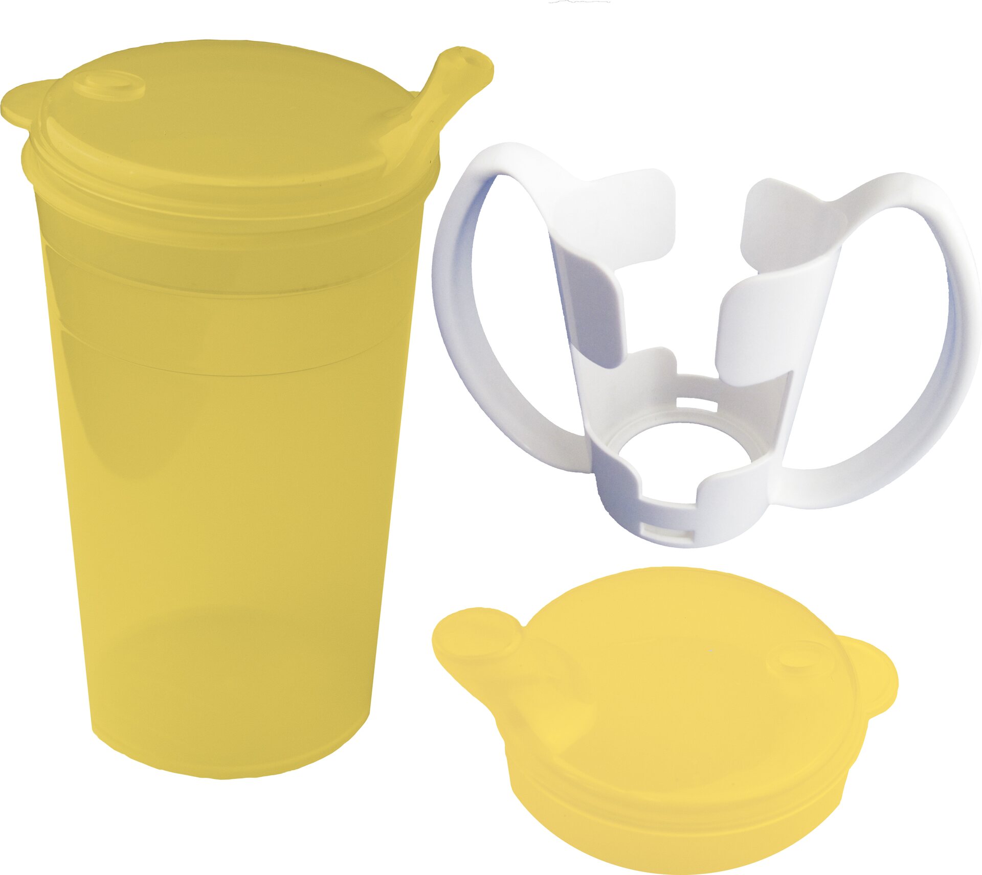 Nokkamuki neste- ja vellikannella + irrotettavalla kahvalla Keltainen