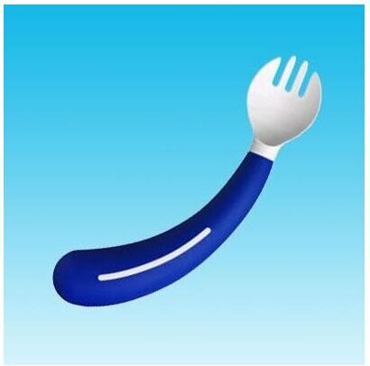 Henrogrip Haarukka lapsille Sininen, Paremakäeline