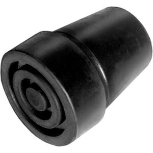 KEPINPÄÄKUMI 19 MM KÄVELYKEPPIIN JA KYYNÄRSAUVAAN, MUSTA (2 kpl)