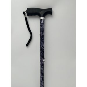 Taittuva kävelykeppi 84-94 cm – harmaa marmori