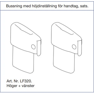 Trust Care Let's Fly kahvan korkeudensäätöholkki, oikea ja vasen (LF320)