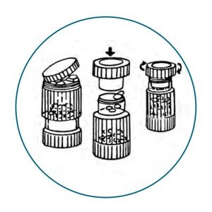 Tabletinmurskain säilytysrasialla iso