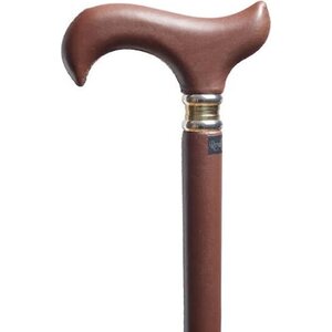 Nahkainen kävelykeppi