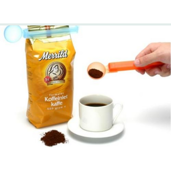 Kahvipaketin sulkija & purumitta